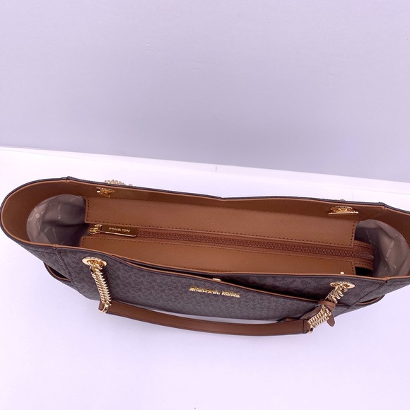 Michael Kors Large Chain Shoulder Bag and LG Continental Wallet Set - Picture 14 of 15